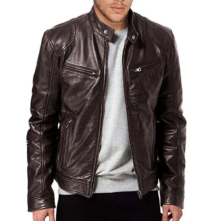 Giacca da motociclista premium da uomo per un look elegante e casual