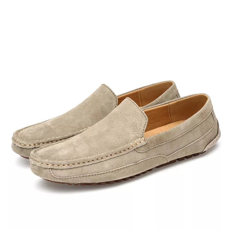 Eleganti mocassini da uomo in pelle scamosciata naturale - eleganza e comfort per tutti i giorni