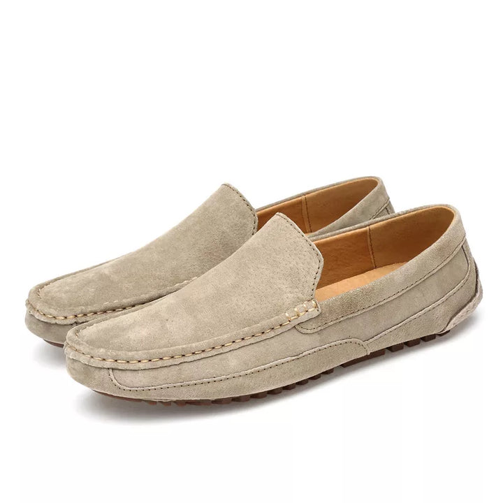 Eleganti mocassini da uomo in pelle scamosciata naturale - eleganza e comfort per tutti i giorni