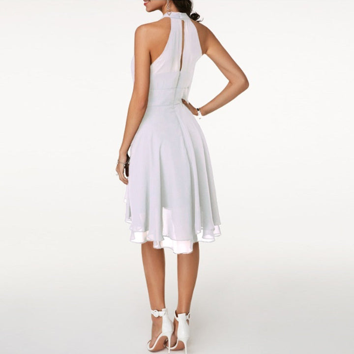 Verleidelijk Halter Midi-jurk met Perfecte Pasvorm