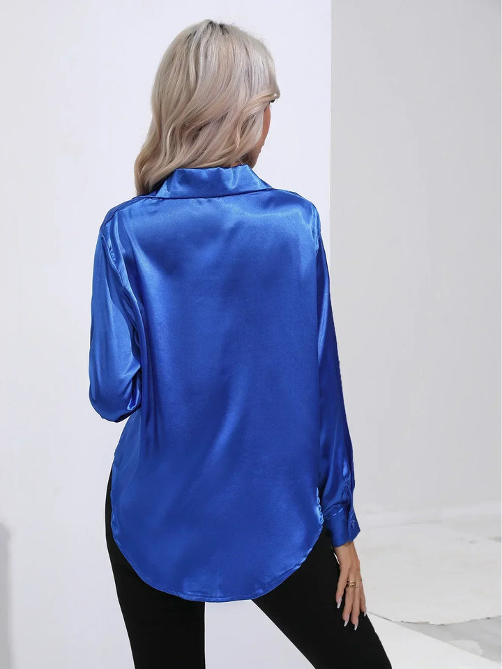 Isotta - Satijnen Blouse
