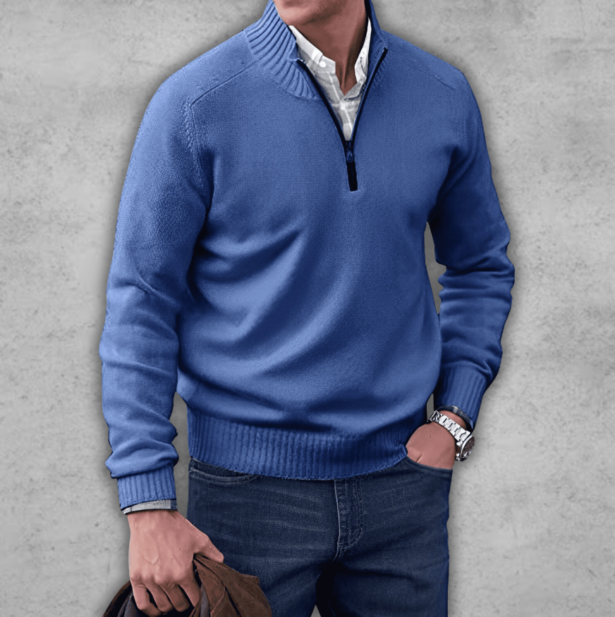 Elegante maglione da uomo in cotone dal design raffinato