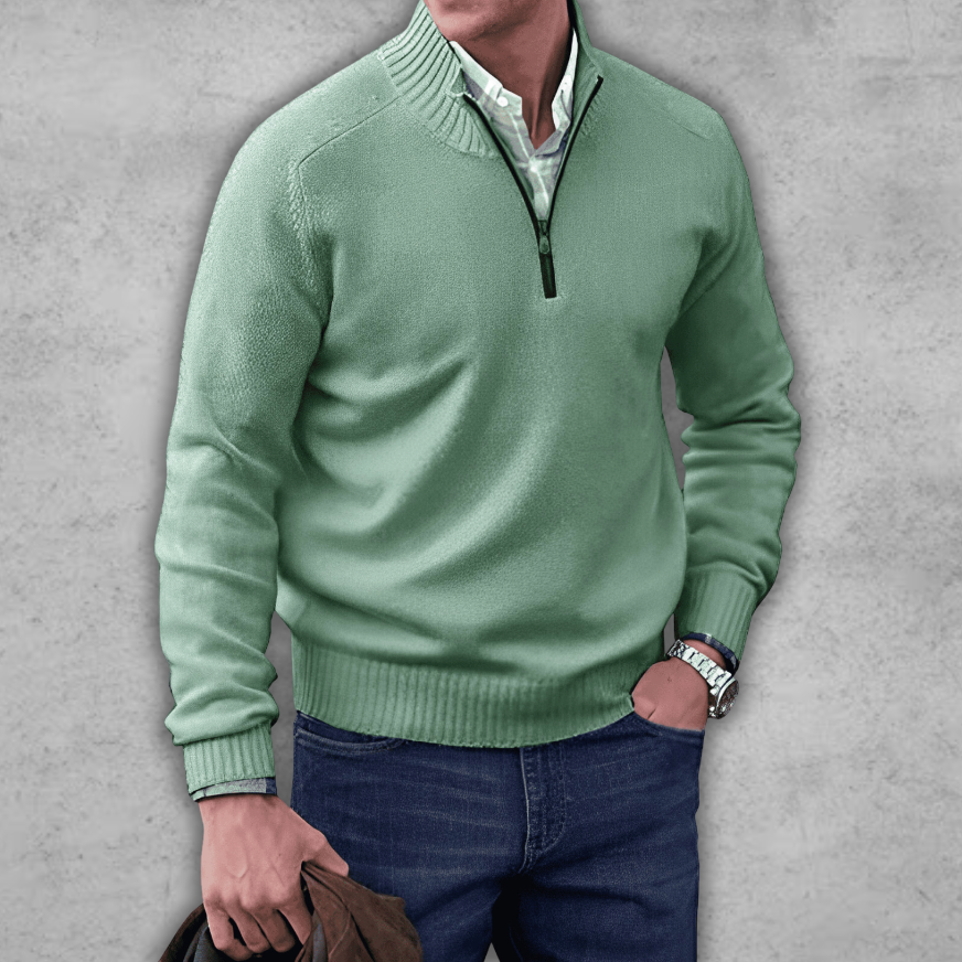 Elegante maglione da uomo in cotone dal design raffinato