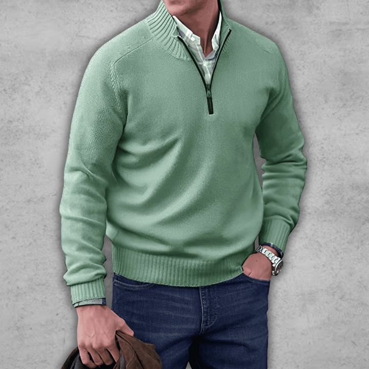 Elegante maglione da uomo in cotone dal design raffinato