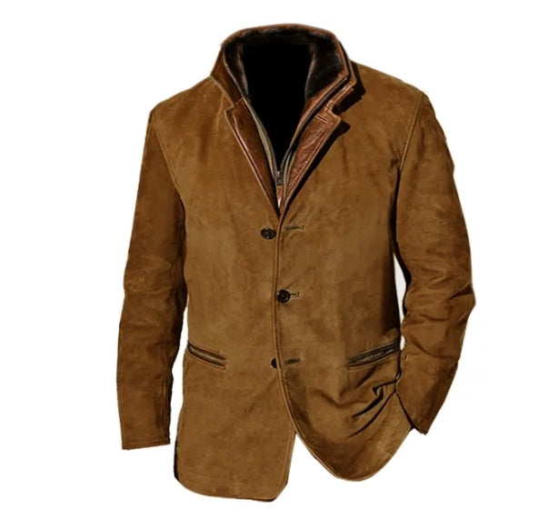 Giacca Dennis vintage elegante da uomo con bottoni - un'opzione alla moda e casual per gli uomini