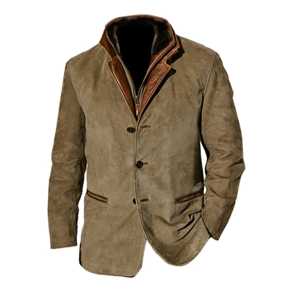 Giacca Dennis vintage elegante da uomo con bottoni - un'opzione alla moda e casual per gli uomini