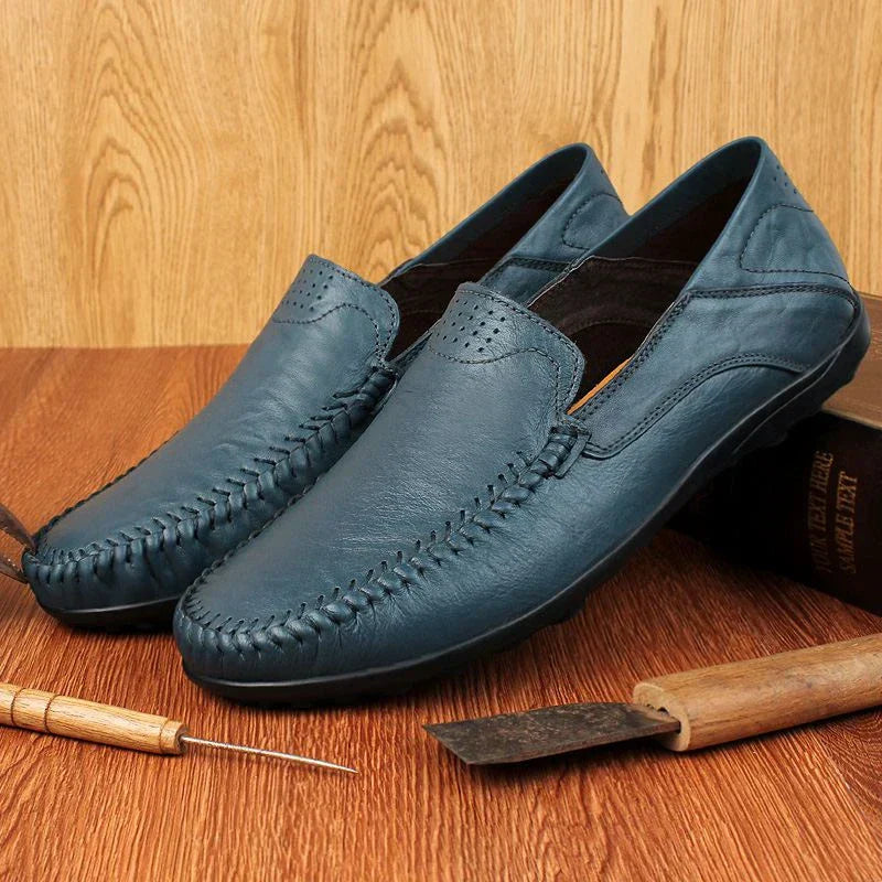 Santonio™ - Eleganza Italiana: Mocassini in Pelle Pura
