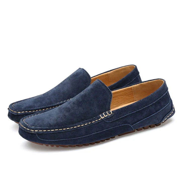 Eleganti mocassini da uomo in pelle scamosciata naturale - eleganza e comfort per tutti i giorni
