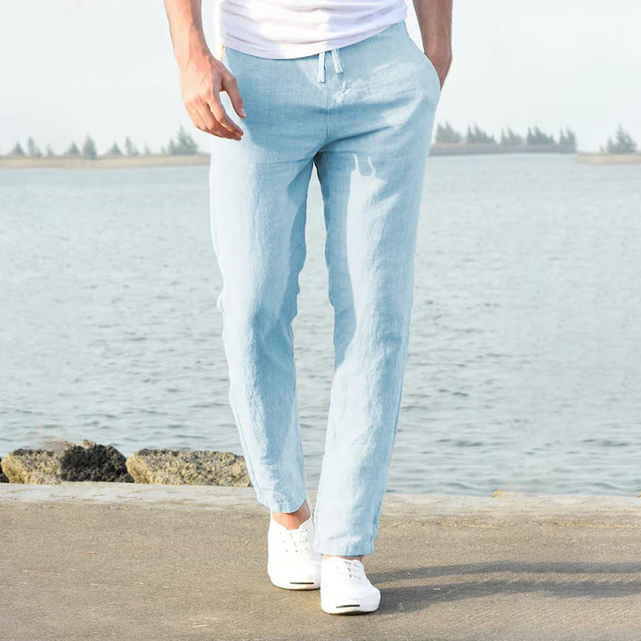 Stijlvolle heren linnen broek voor de zomer