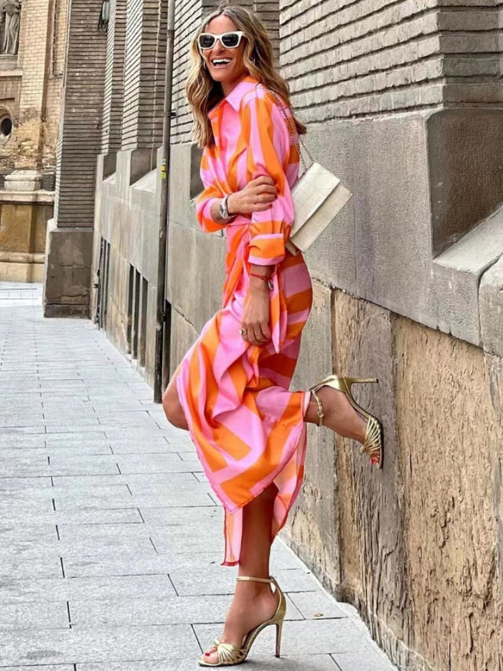 <p>Elouise - Incantevole Abito Estivo con Stile Avvolgente e Collo Elegante</p>