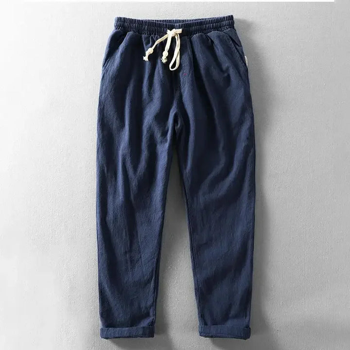 Pantaloni da uomo in lino per il comfort e la libertà, ideali per lo stile quotidiano