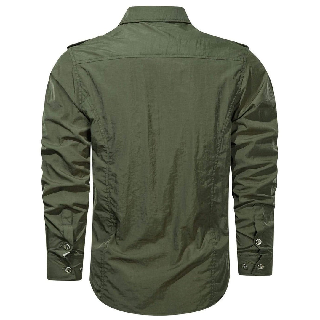Elegante camicia cargo da uomo con softshell - resistente, robusta e versatile per ogni occasione