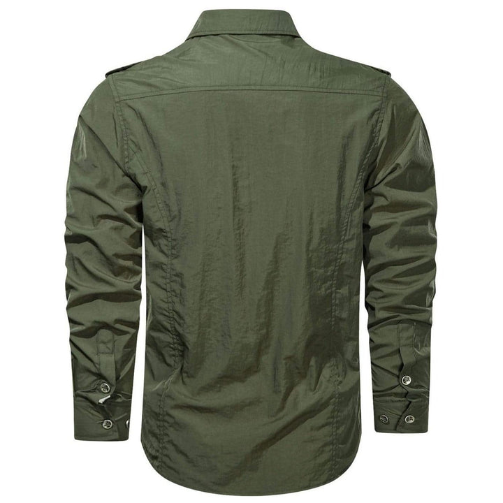 Elegante camicia cargo da uomo con softshell - resistente, robusta e versatile per ogni occasione