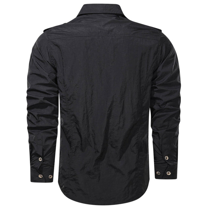 Elegante camicia cargo da uomo con softshell - resistente, robusta e versatile per ogni occasione