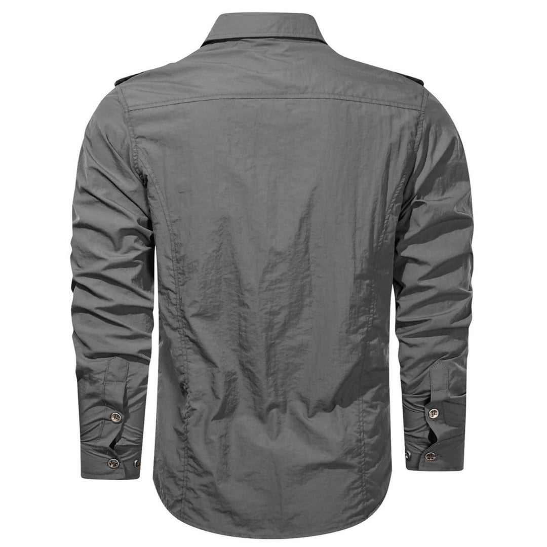 Elegante camicia cargo da uomo con softshell - resistente, robusta e versatile per ogni occasione