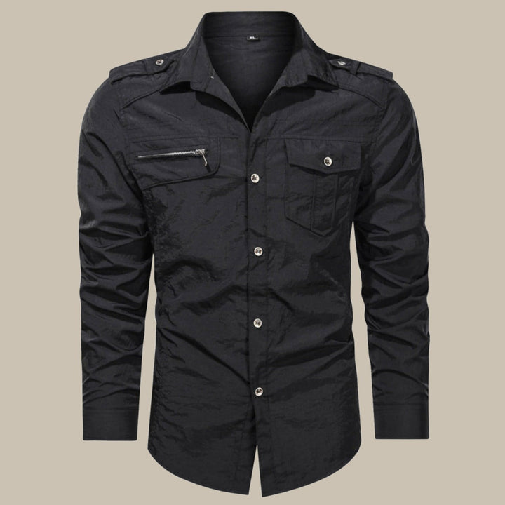 Elegante camicia cargo da uomo con softshell - resistente, robusta e versatile per ogni occasione