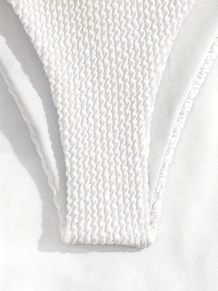 Mariessa | Stilvolles minimalistisches Bikiniset mit Textur und Triangel-Top für den perfekten Strandlook (bikini minimalista con texture e top a triangolo)