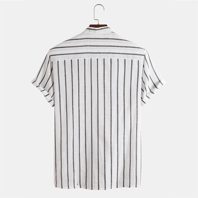 Esclusiva camicia premium da uomo con elegante design Santorini