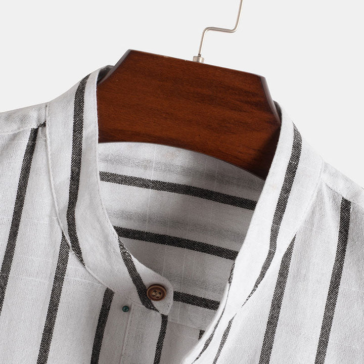 Esclusiva camicia premium da uomo con elegante design Santorini