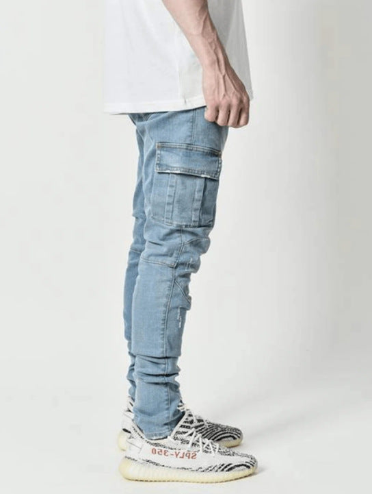 Pantaloni da uomo comodi e resistenti con tasche laterali per il massimo comfort quotidiano