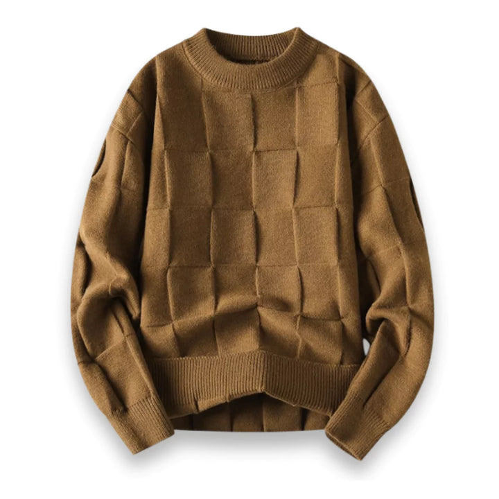 Elegante maglione da uomo in cotone di alta qualità, dalla vestibilità classica ed elegante.