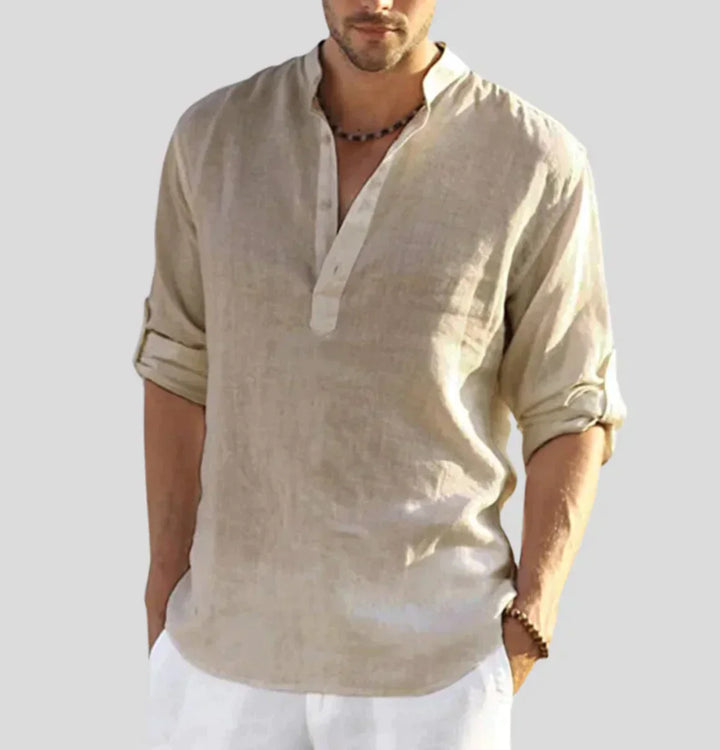Mattia™ - Camicia da Uomo in Lino