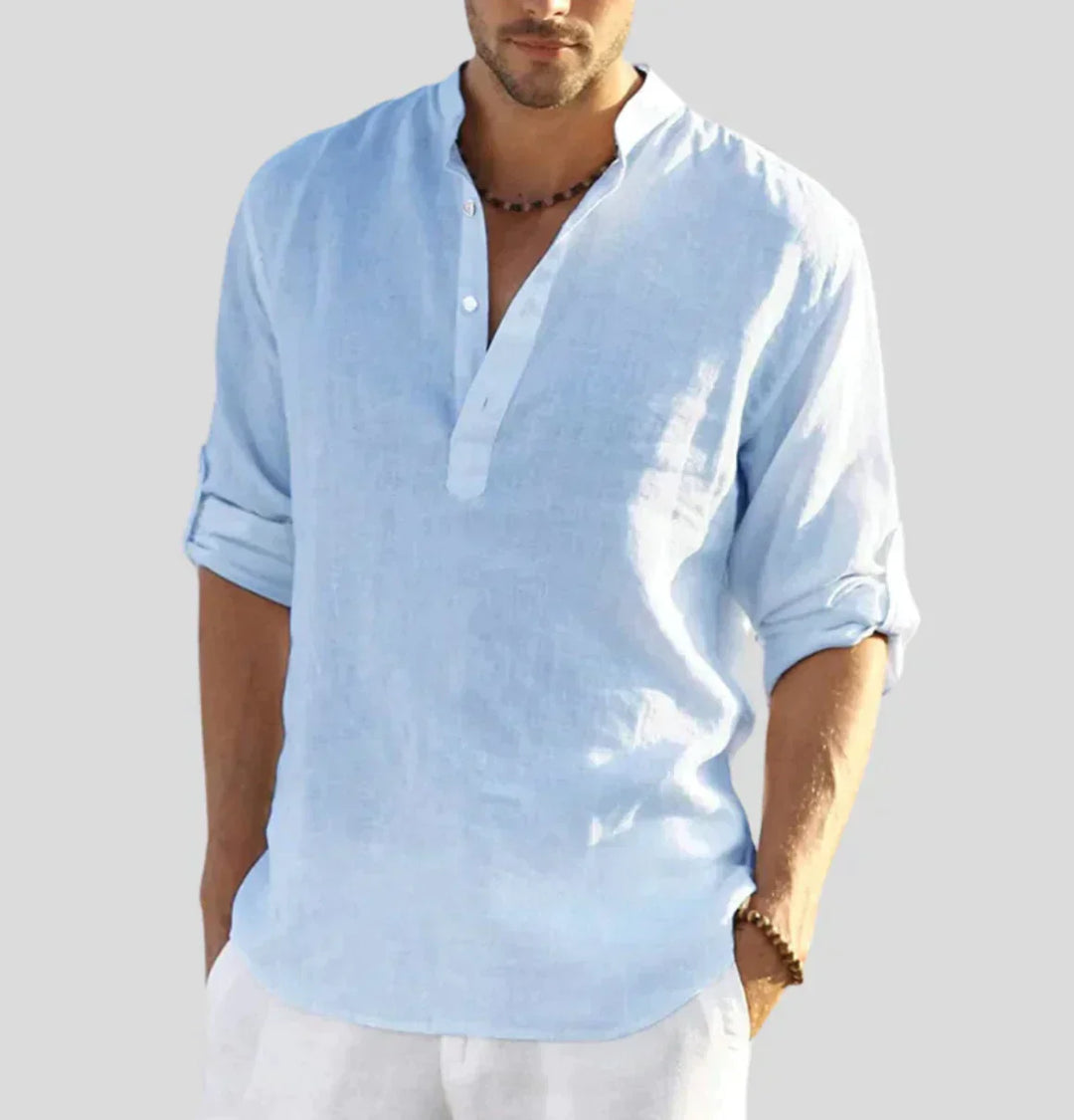 Mattia™ - Camicia da Uomo in Lino