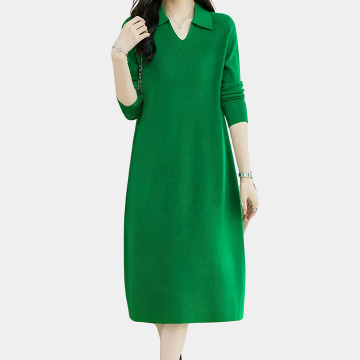 Zariah | Abito Midi In Maglia Elegante per un Look Raffinato