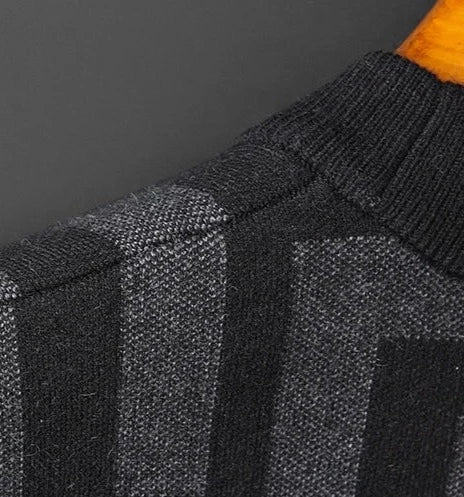 Elegante maglione da uomo in maglia dal design classico e raffinato