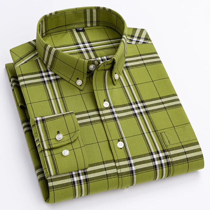 Elegante camicia a quadri da uomo, ideale per uno stile casual