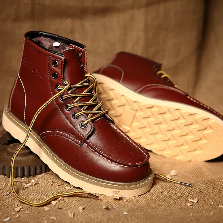 Eleganti stivali invernali retrò da uomo - extra caldi, resistenti e alla moda per le giornate fredde