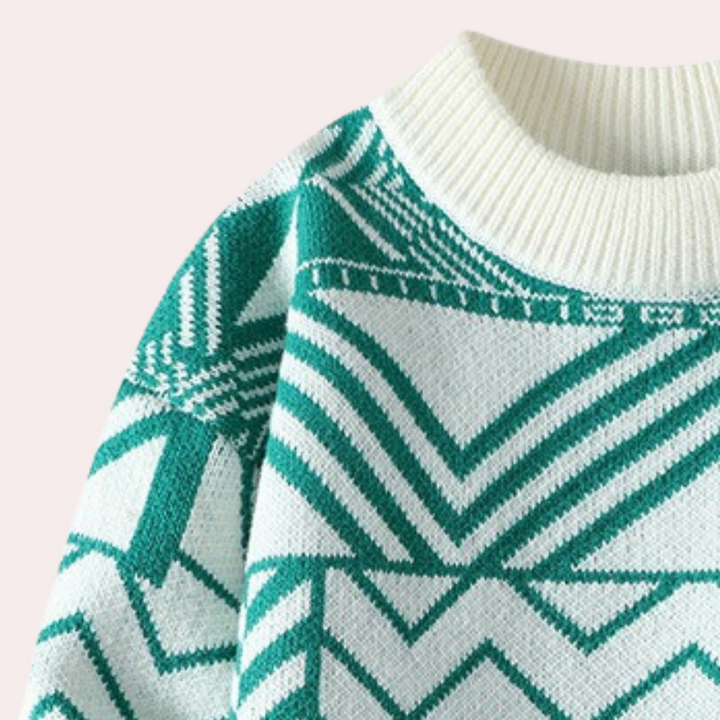 Esclusivo maglione da uomo in materiali pregiati