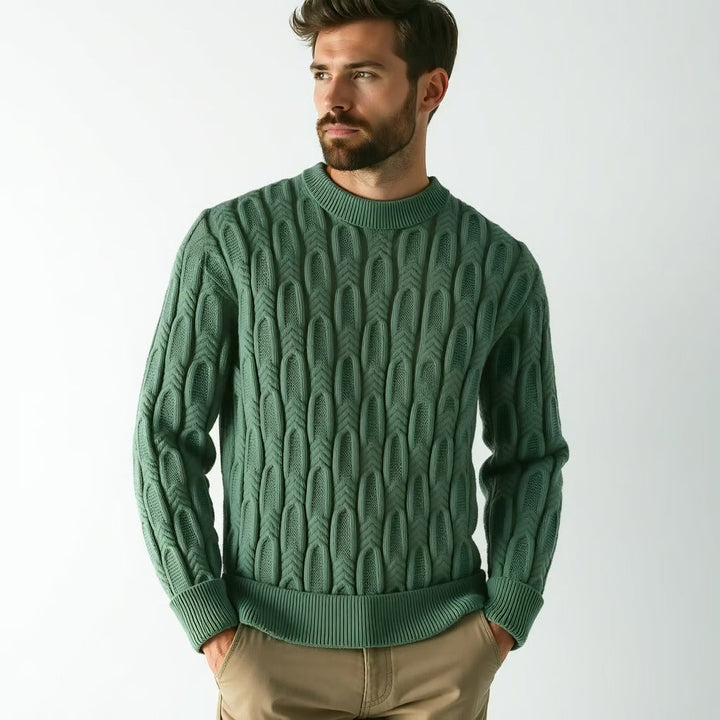 Elegante maglione da uomo in maglia - elegante, caldo e versatile per ogni occasione