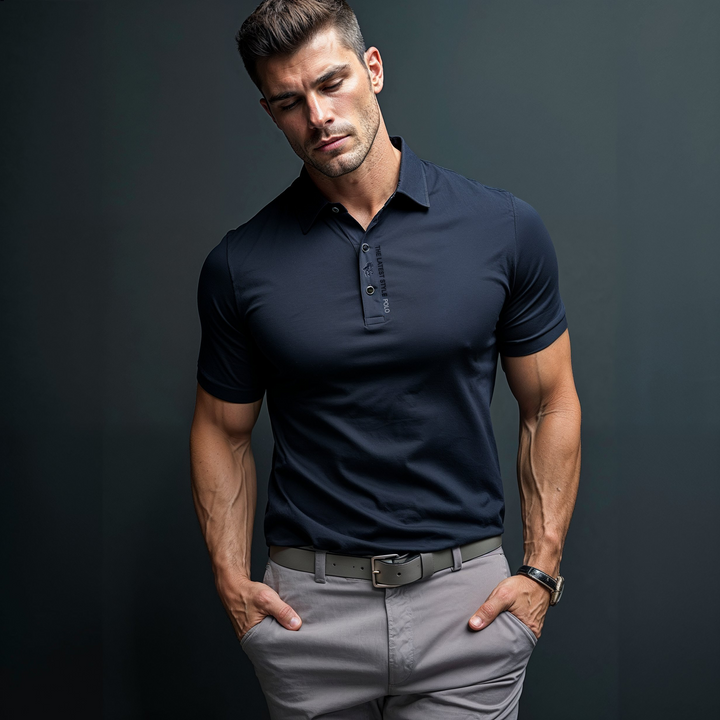 Carlo™ - Polo Muscle Fit senza rughe
