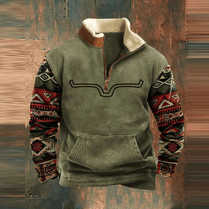Achille™ - Giacca Quarter-Zipp di ispirazione indigena