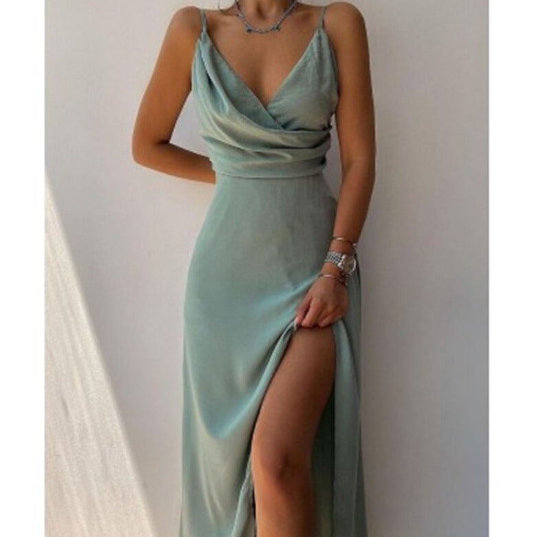 Yasmine - Elegante Abito da Sera in Raso per un Aspetto Incantevole