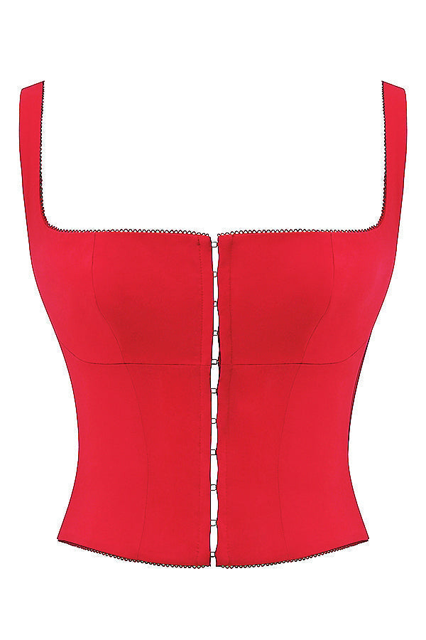 <p>Helvara - Top Corsetto Rosso Appassionato</p>