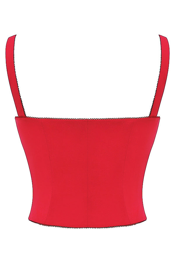 <p>Helvara - Top Corsetto Rosso Appassionato</p>