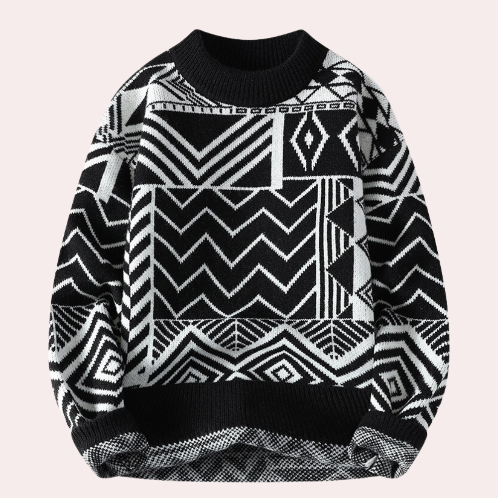 Esclusivo maglione da uomo in materiali pregiati