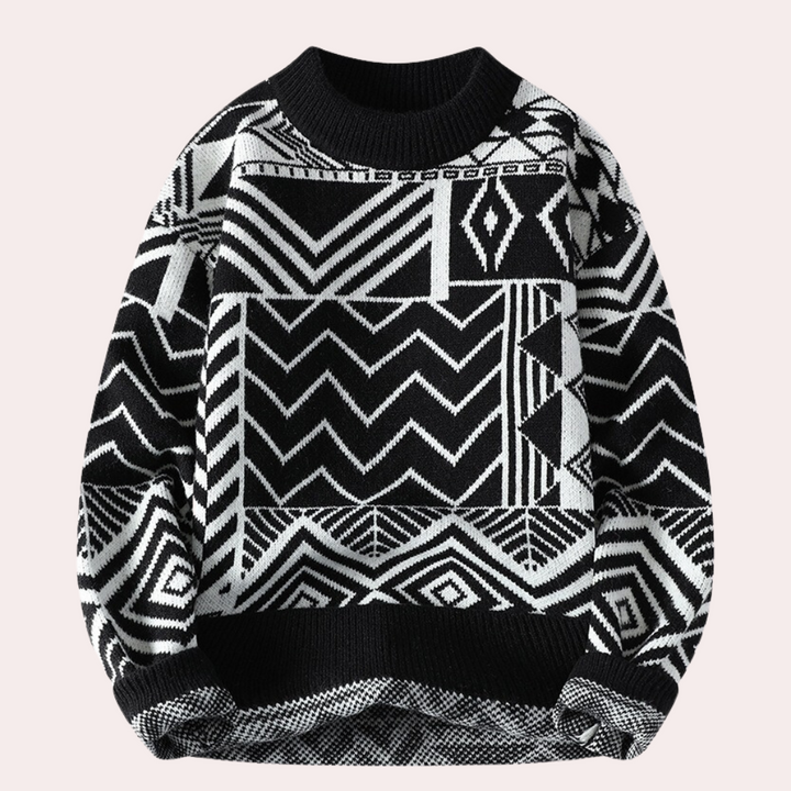 Esclusivo maglione da uomo in materiali pregiati