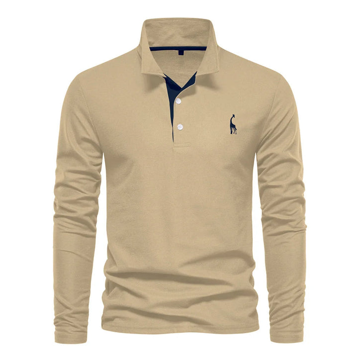 Maglia polo elegante a manica lunga da uomo: una combinazione di stile e comfort
