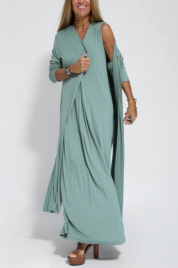 Angelica™ - Abito Lungo con Gilet