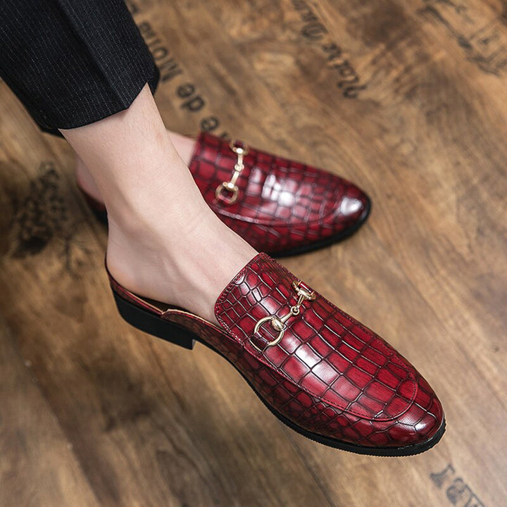 Pantofola elegante con retro aperto - LUCA