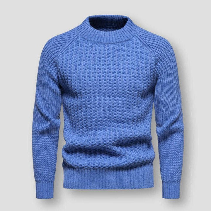 Esclusivo maglione da uomo in maglia waffle per uno stile eccezionale