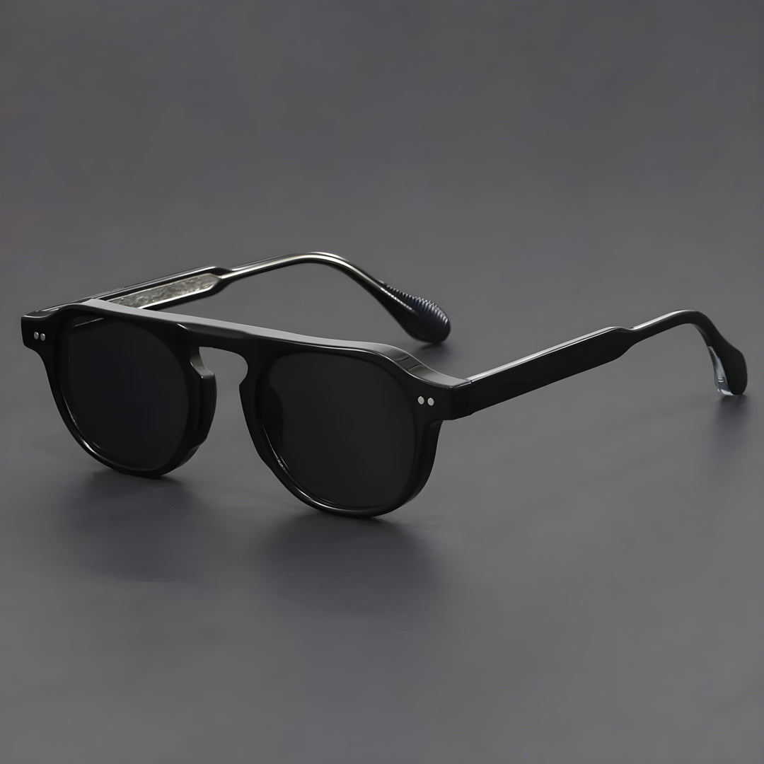 Eleganti occhiali da sole retro vintage per uomo
