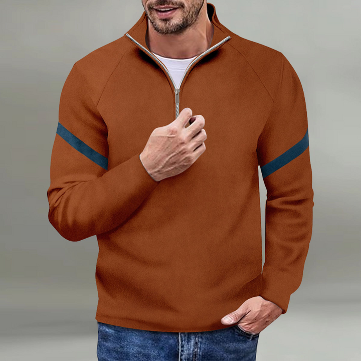 Elegante maglione da uomo in lussuoso misto lana, classico ed elegante per ogni occasione.