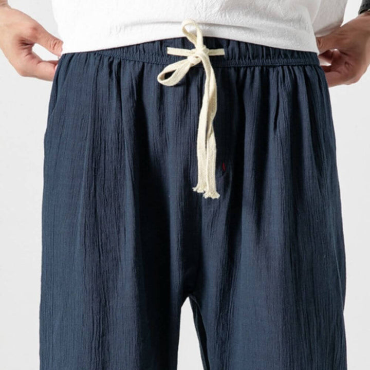 Comodi pantaloni harem da uomo in cotone e lino - ultra morbidi e traspiranti per un comfort ottimale