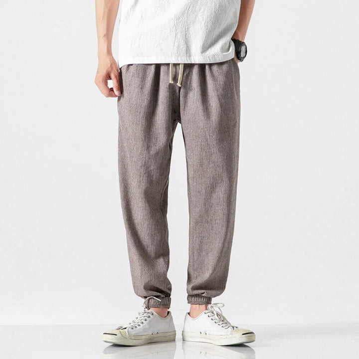 Comodi pantaloni harem da uomo in cotone e lino - ultra morbidi e traspiranti per un comfort ottimale
