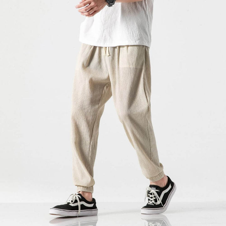 Comodi pantaloni harem da uomo in cotone e lino - ultra morbidi e traspiranti per un comfort ottimale