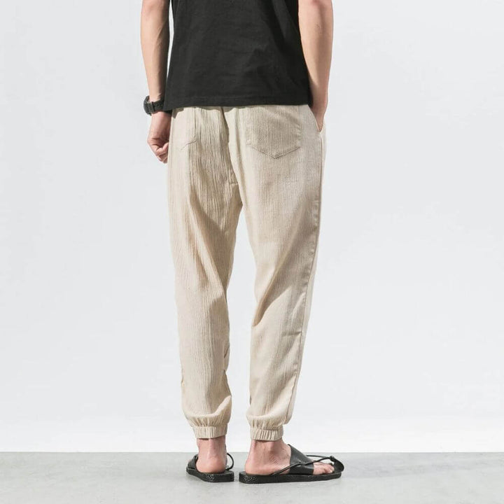 Comodi pantaloni harem da uomo in cotone e lino - ultra morbidi e traspiranti per un comfort ottimale